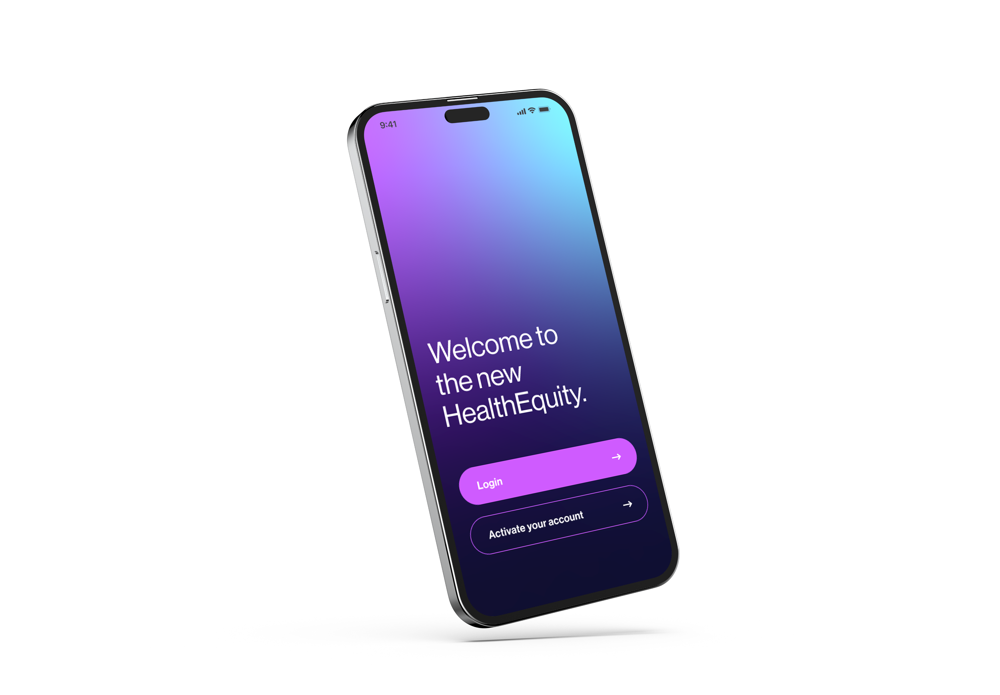 HealthEquity mobile app shown on an iPhone