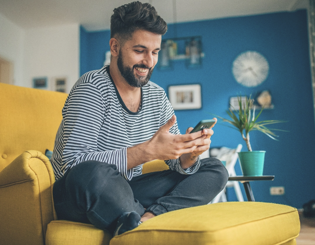 Person using HealthEquity mobile app